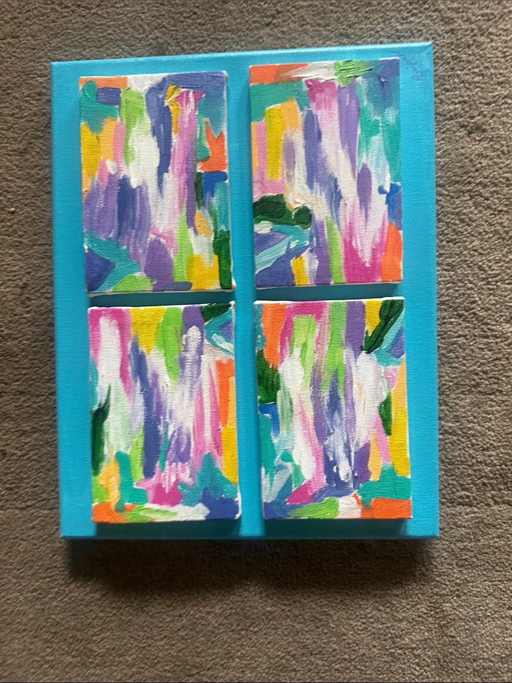 Colorful Abstract Canvas Art Set
